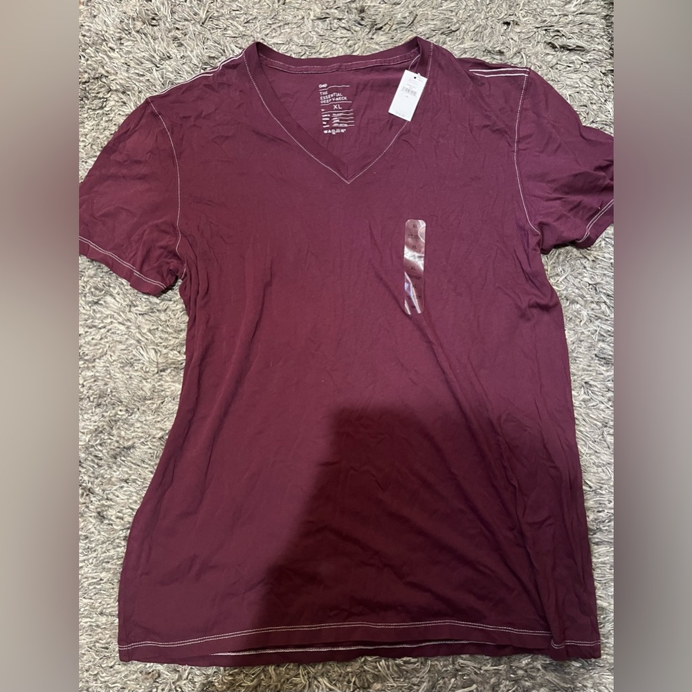 Gap V Neck Short Sleeve Shirt Size XL